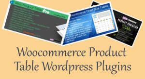 woocommerce product table